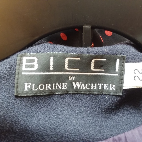 Bicci Navy Blue Wool Jacket and Skirt - Picture 8 of 8